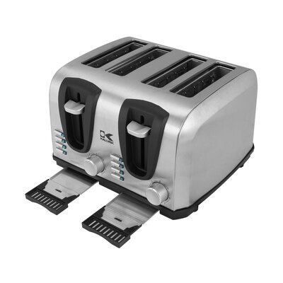kalorik 2 slice stainless steel toaster